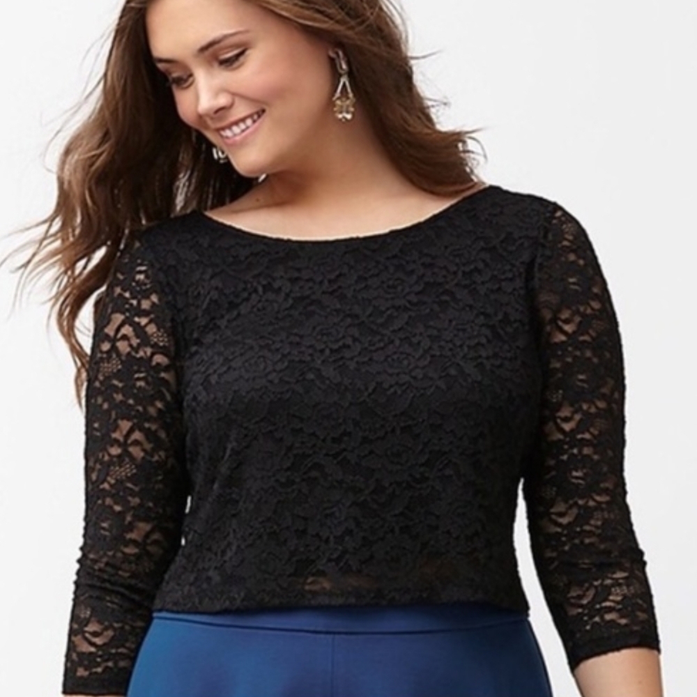 Lane Bryant Lace Top - Picture 1 of 7